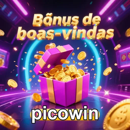 Imagem promocional do bônus de boas-vindas da Picowin, destacando ofertas para novos usuários.