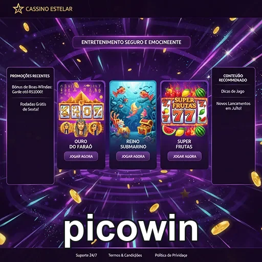 Imagem de jogos VIP do cassino Picowin, destacando opções emocionantes para jogadores.