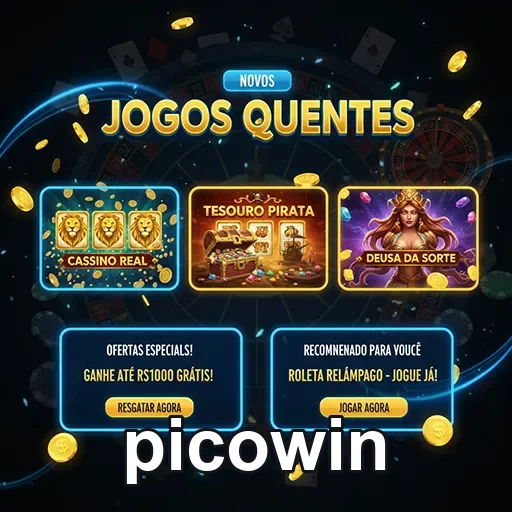 Jogador concentrado em jogos rápidos na PicoWin