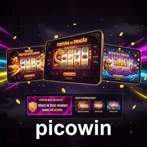 Slot de frutas com dragão da Picowin, jogo animado e colorido para diversão garantida.